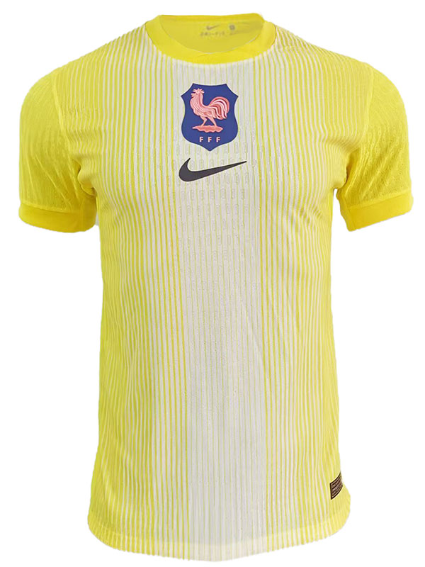 France maillot spécial uniforme de football adulte kit de football jaune pour hommes hauts chemise de sport 2025-2026